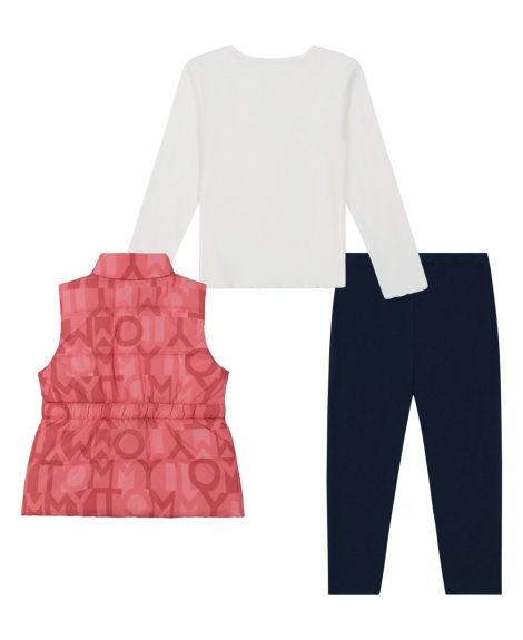 Детский комплект Tommy Hilfiger жилет, лонгслив и леггинсы 1159858570 (Разные цвета 3T) на рост 99 см