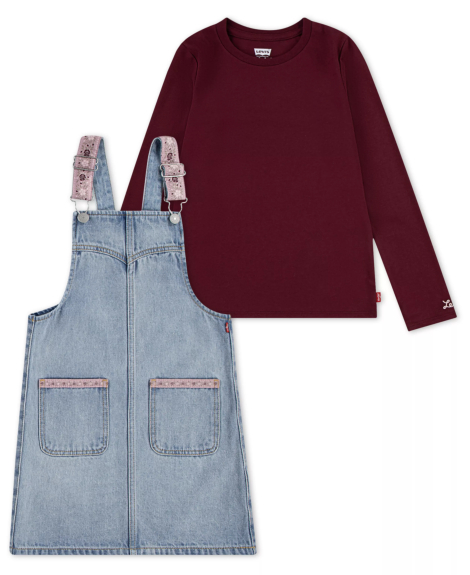 Детский костюм Levi's лонгслив и сарафан 1160547230 (Разные цвета 4) на рост 98-104 см