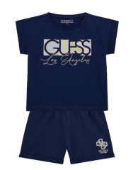 Костюм для девочки GUESS футболка и шорты 1159839002 (Синий 16)