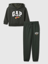 Детский костюм на флисе GAP худи и джоггеры 1159839619 (Зеленый L)