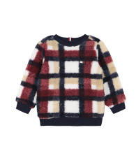 Детский комплект Tommy Hilfiger свитшот из шерпы и штаны-джоггеры на флисе 1159841277 (Синий 3T)