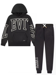 Спортивный костюм Levi's худи и штаны джоггеры на флисе 1159841507 (Черный 2T)