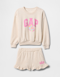 Детский костюм GAP свитшот и шорты 1159843580 (Молочный 2)
