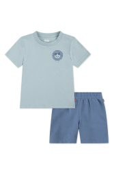 Детский комплект Levi's футболка и шорты 1159843570 (Синий 110-116)