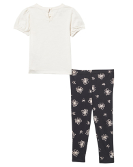 Детский комплект Calvin Klein футболка и леггинсы 1159847606 (Молочный 12M)