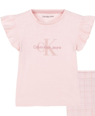 Дитячий комплект Calvin Klein туніка та легінси 1159851716 (Рожевий 8-10) на зріст 130-142 см