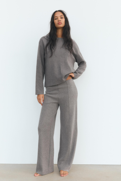 Женский костюм ZARA свитер и штаны 1159842933 (Серый M)
