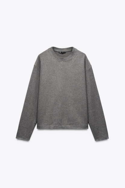 Женский костюм ZARA свитер и штаны 1159842933 (Серый M)