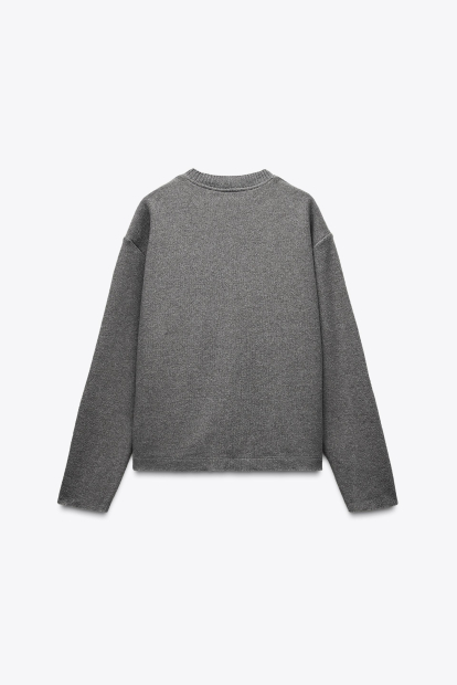 Женский костюм ZARA свитер и штаны 1159842933 (Серый M)