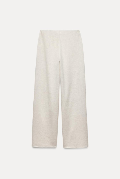 Женский костюм ZARA свитер и штаны 1159842943 (Молочный L)