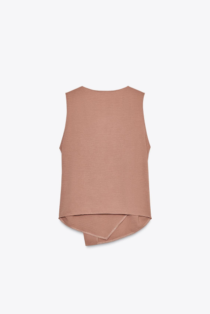 Женский легкий костюм ZARA топ и штаны 1159842963 (Оранжевый XL)