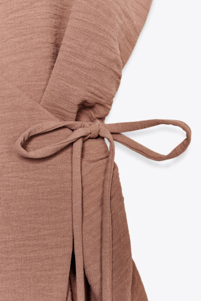 Женский легкий костюм ZARA топ и штаны 1159842963 (Оранжевый XL)