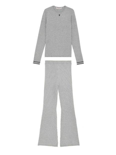 Женский вязаный костюм Victoria's Secret свитер и штаны 1159850959 (Серый L)