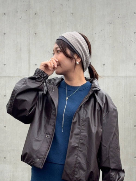 Вязаный женский костюм UNIQLO футболка и штаны 1159855641 (Синий L)