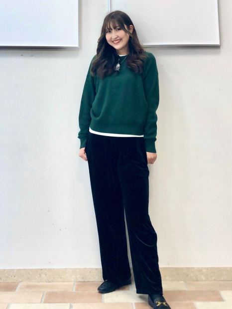 Женский велюровый костюм UNIQLO футболка и штаны 1159855643 (Черный S)