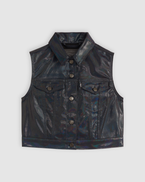 Женский джинсовый костюм Levi's жилетка и юбка 1159856483 (Синий XS/26)