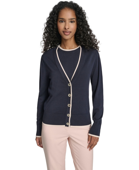 Женский комплект Tommy Hilfiger кардиган и майка 1160534428 (Синий XS)