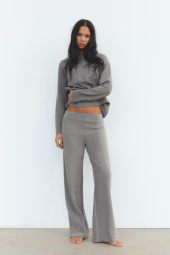 Женский костюм ZARA свитер и штаны 1159842933 (Серый M)