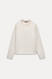 Женский костюм ZARA свитер и штаны 1159842943 (Молочный L)
