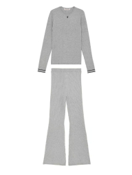 Женский вязаный костюм Victoria's Secret свитер и штаны 1159850959 (Серый L)