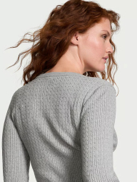 Женский вязаный костюм Victoria's Secret свитер и штаны 1159850959 (Серый L)