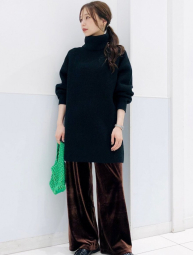 Женский велюровый костюм UNIQLO футболка и штаны 1159855638 (Коричневый M)