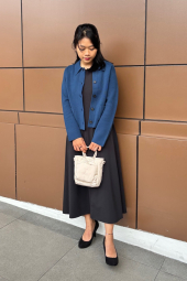 Вязаный женский костюм UNIQLO куртка-рубашка и штаны 1159855549 (Синий XL)