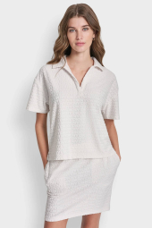 Жіночий костюм DKNY футболка та спідниця 1159896317 (Молочний S)
