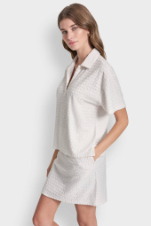 Жіночий костюм DKNY футболка та спідниця 1159896317 (Молочний S)