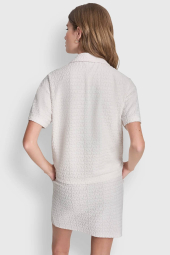 Жіночий костюм DKNY футболка та спідниця 1159896317 (Молочний S)
