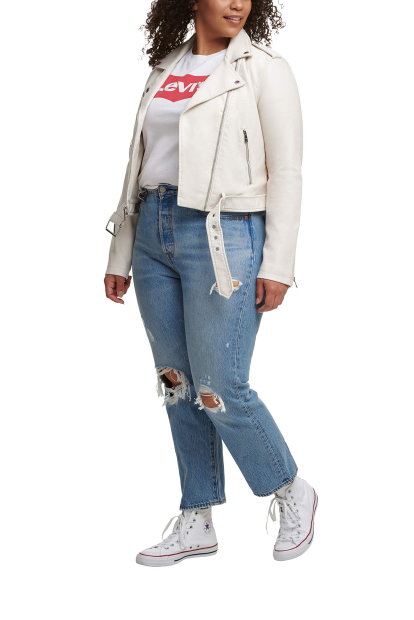 Жіноча куртка Levi's на блискавці 1159858648 (Молочний 4X)