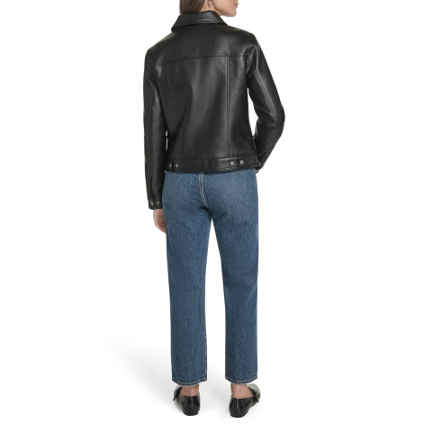 Куртка из экокожи Levi's с воротником из искусственной овчины 1159860629 (Черный L)