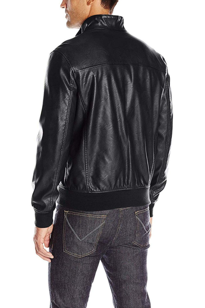 Мужская куртка Tommy Hilfiger из искусственной кожи 1159862032 (Черный M)