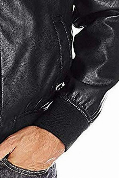 Мужская куртка Tommy Hilfiger из искусственной кожи 1159862032 (Черный M)