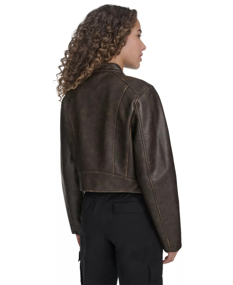 Жіноча куртка з екошкіри Levi's 1161046241 (Коричневий XS)