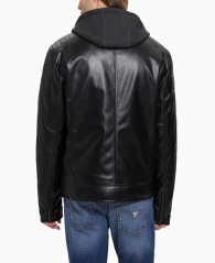 Мужская куртка Guess из экокожи 1159853031 (Черный L)