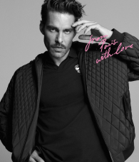 Мужская стёганная куртка Karl Lagerfeld Paris 1159854587 (Черный XL)