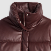 Женская куртка Levi's из экокожи 1159855083 (Бордовый L)