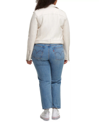 Жіноча куртка Levi's на блискавці 1159858648 (Молочний 4X)