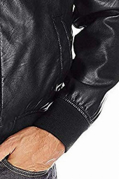 Мужская куртка Tommy Hilfiger из искусственной кожи 1159862032 (Черный M)