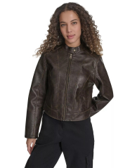 Женская куртка из экокожи Levi's 1161044233 (Коричневый L)