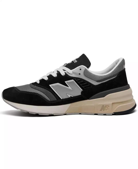 Чоловічі кросівки 997R New Balance з логотипом 45,5 (11,5 US) 29,3 см Чорний/Сірий 1159840414