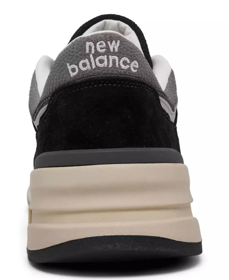 Чоловічі кросівки 997R New Balance з логотипом 45,5 (11,5 US) 29,3 см Чорний/Сірий 1159840414