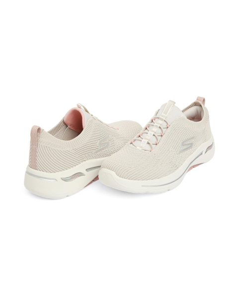 Женские кроссовки Skechers Arch Fit Crystal Waves 37,5 (7,5 US) 24,5 см Бежевый/Розовый 1159841110