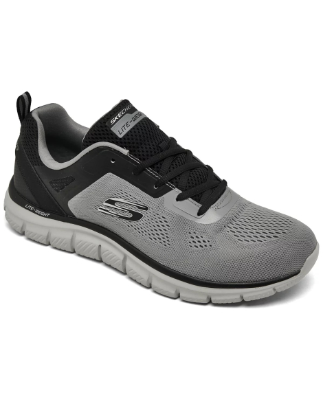 Мужские кроссовки Skechers Track - Broader 48,5 (14 US) 31,5 см Черный/Серый 1159841680