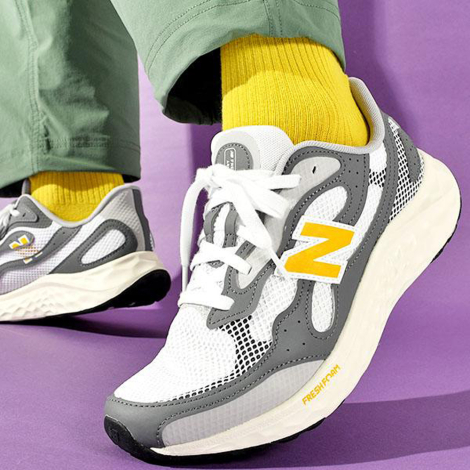 Чоловічі кросівки Arishi v4 New Balance з логотипом 45,5 (11,5 US) 29,4 см Сірий 1159842233