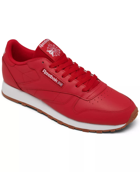 Мужские кроссовки Classic Leather Reebok 48,5 (14 US) 31 см Красный 1159843160