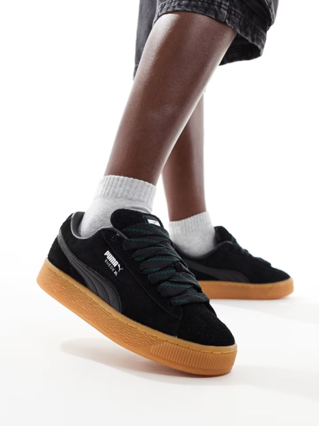 Замшеві жіночі кросівки PUMA Suede XL Skate 37,5 (7 US) 24,3 см Чорний 1159843503
