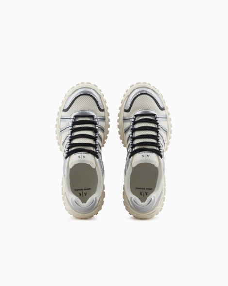 Мужские кроссовки Armani Exchange 45 (12 US) 30 см Молочный 1159849659