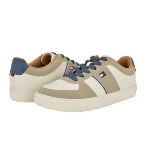 Мужские кроссовки Tommy Hilfiger с логотипом 47 (13 US) 31 см Бежевый/Молочный 1159850286